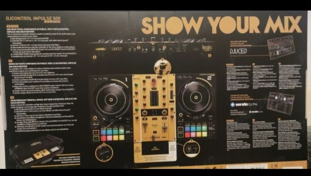 Consola DJ Hercules Inpulse 500 Gold Limited Edition