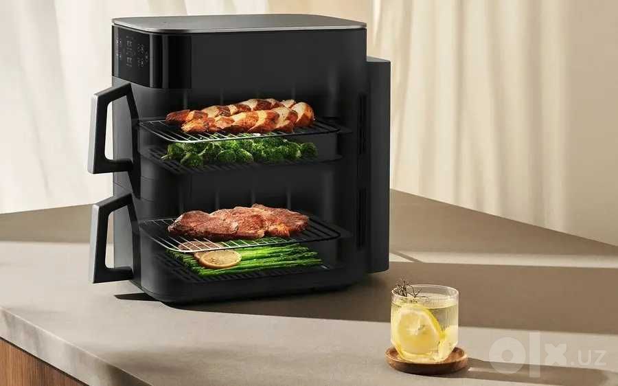 Фритюрница-аэрогриль Xiaomi Dual Zone Fryer 12L | aerogril Мультипечь