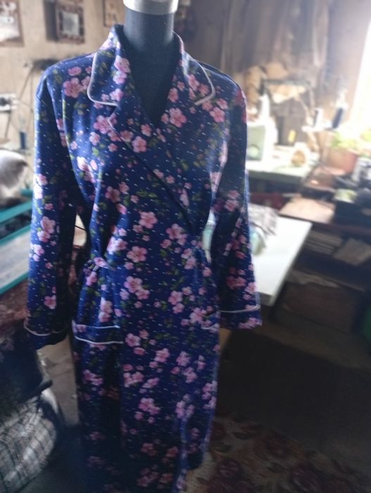 Халат фланелевый