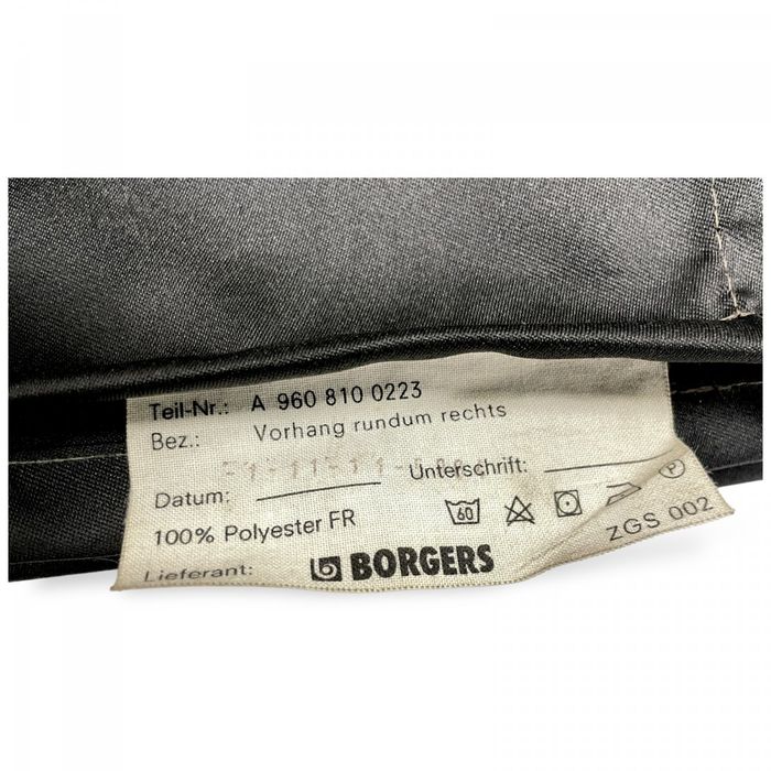 A9608100123 Setul de perdele BORGERS Antos, Arocs, Actros MP4 (2012-) MERCEDES-BENZ