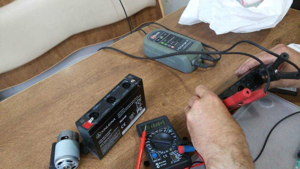 Ремонт и восстановление аккумулятора на детский электромобиль