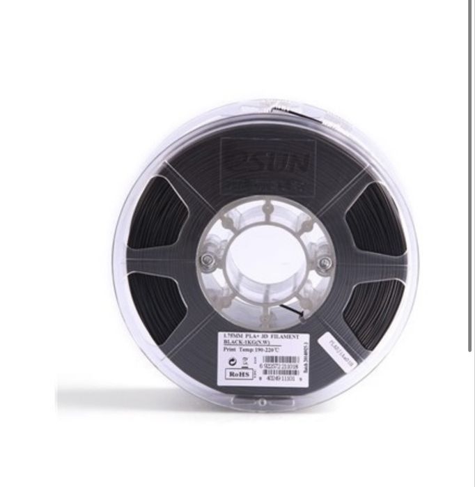 Пластиковая нить , PLA 1.75 черная, ESUN для 3D принтера