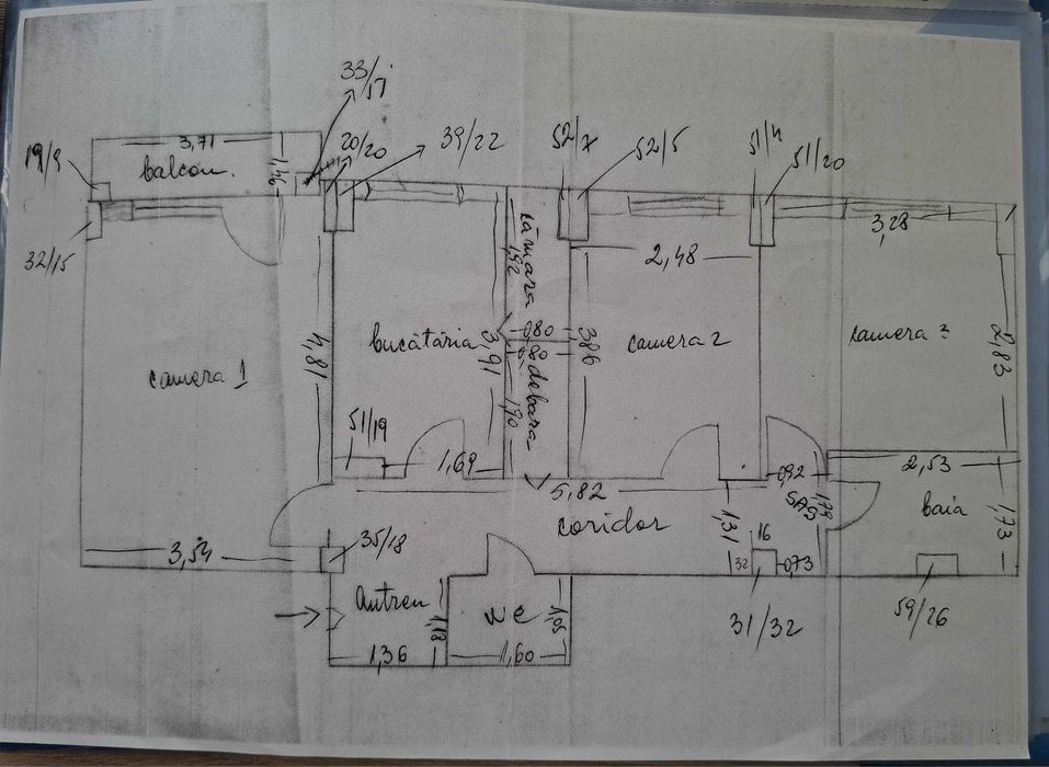 apartament decomandat 3 cam zona Decebal Spital