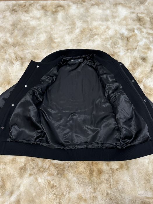 Geacă bomber Balmain piele și lână – mărimea M