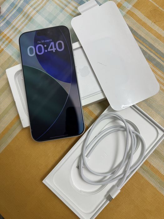 Iphone 17 pro max silver 256 tali sim+esim