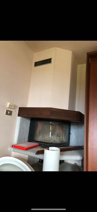 Камина на дърва с въздушна риза