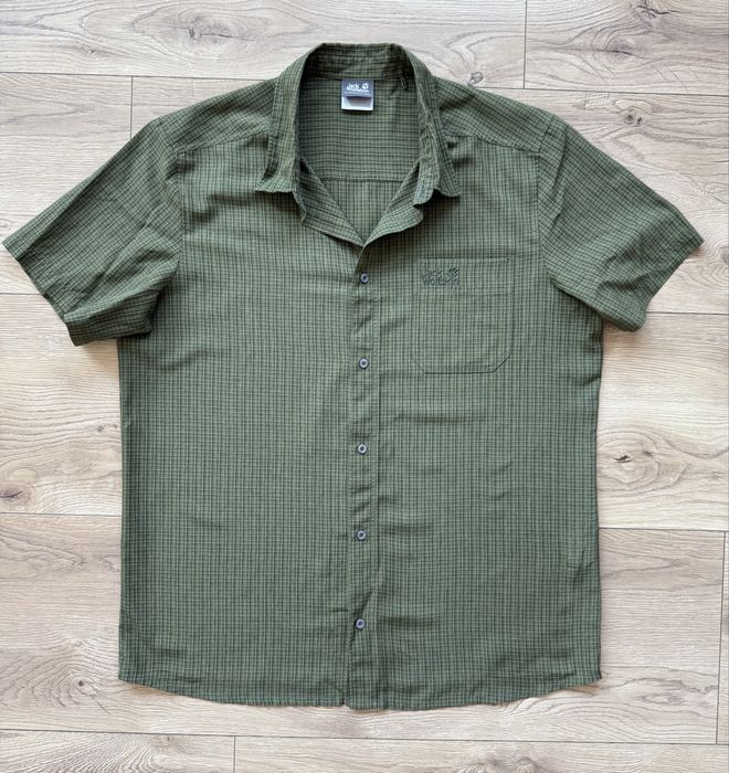 Camasa JACK WOLFSKIN Maneca Scurta Verde Barbati | Marime XL