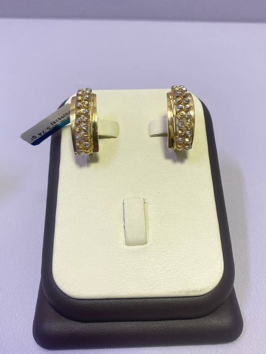 Серьги из желтого золота / СТ30785