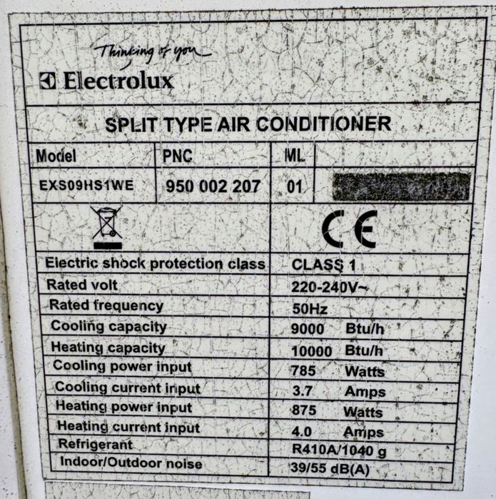 Климатик Electrolux EXS09HC1WE