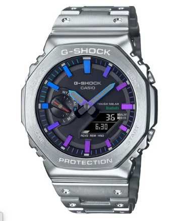 Ceas Sport Barbati  Casio g shock METAL Rainbow Mov GM B2100 Nou, Garantie 2 ani