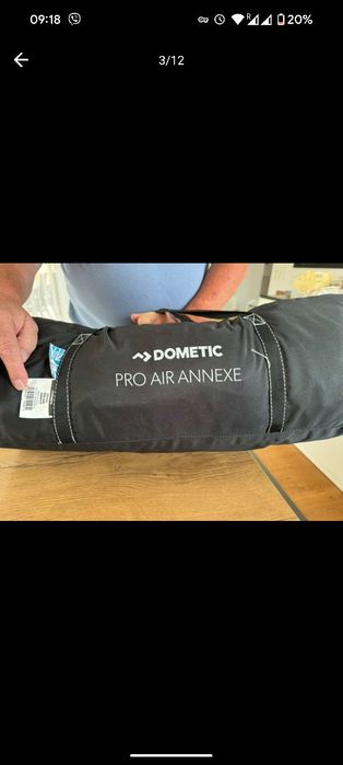 Надуваем анекс за форселт каравана Kampa Dometic Pro AIR