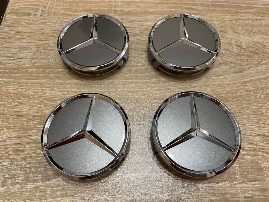 Капачки за джанти Mercedes 75mm Капачки за джанти Мерцедес 75мм