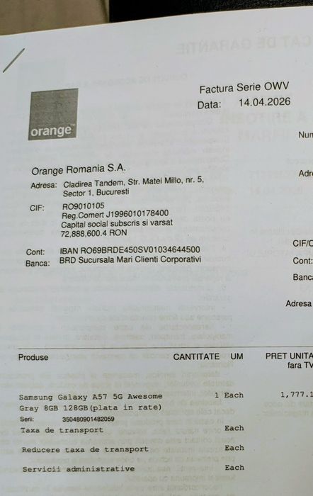 Samsung Galaxy A57 Nou