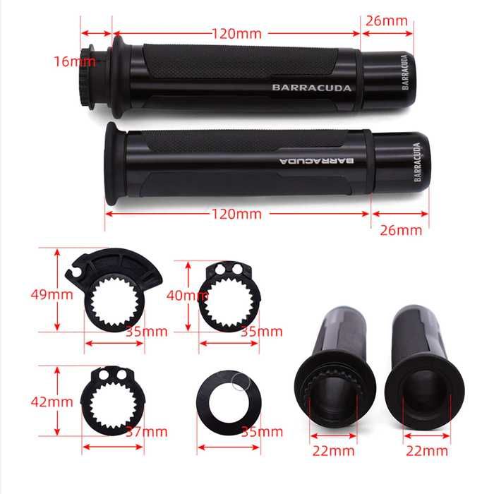 Дръжка за мотоциклет - 281 - черна