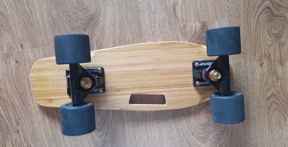 Penny board Portabil, PU, ABEC-9, Bambus, Cruiser, produs utilizat