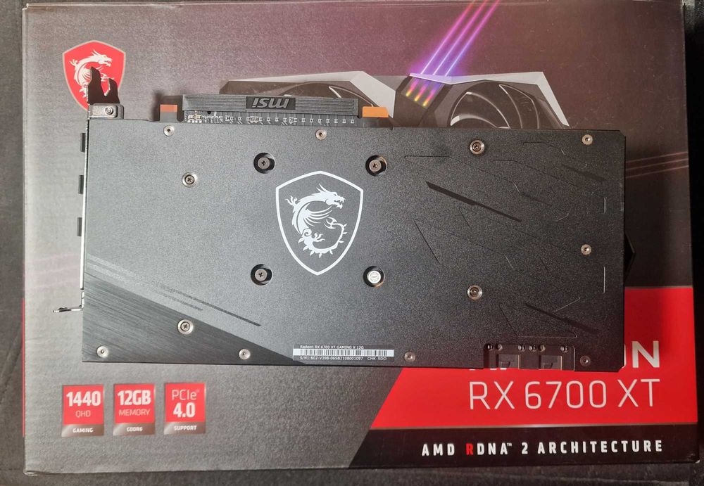 Продавам MSI RX6700XT 12GB