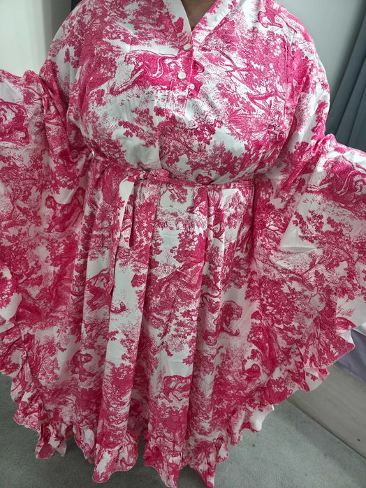 Thailand original brendi Baoji krassovkasi va Toile de Jouy shirtdress