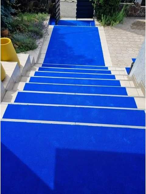 Mocheta Exterioara Plastificata Gazon Rosu/Albastru/Gri