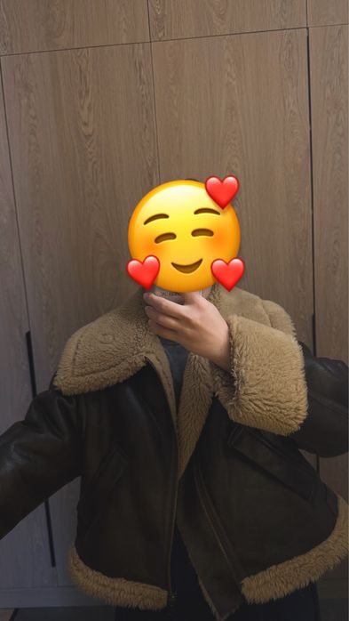 Дубленка ZARA состояние идеальное