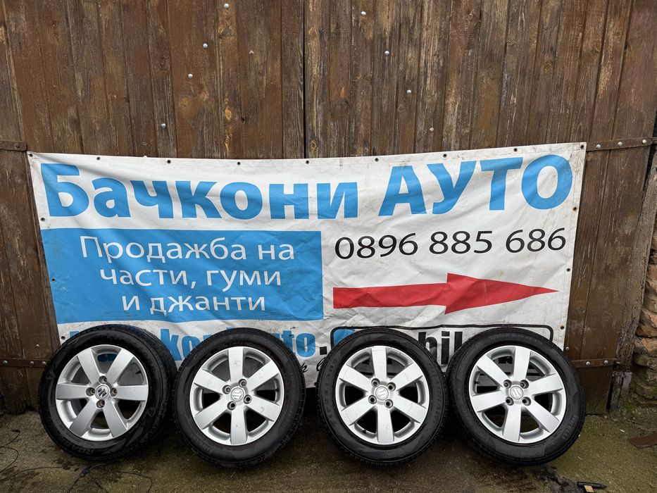 15 4х100 джанти с летни гуми