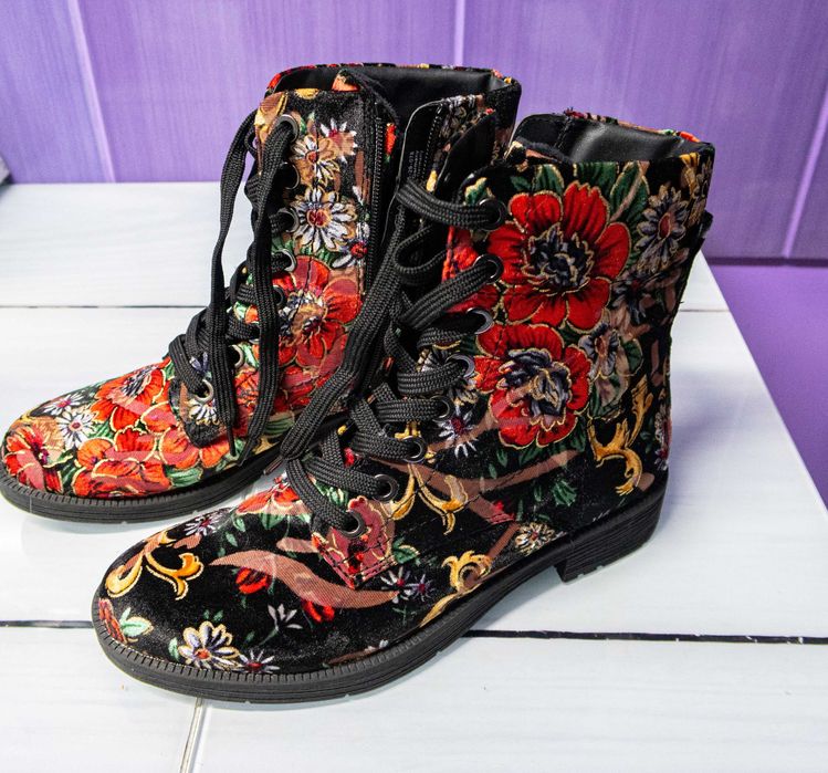 Botine dama JANA, marime 40, multicolor - purtati o singura data