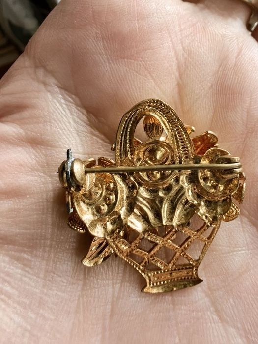 Брошь винтаж, Чехословакия, 70-е годы.