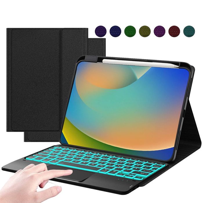 Husa cu tastatura wireless cu touchpad pentru iPad generatia 9 8 7