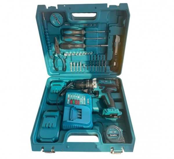 Акумулаторен ударен винтоверт KraftRoyal 36V 2 батерии куфар, 25 части