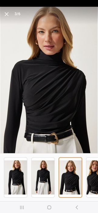 Bluza eleganta pliuri