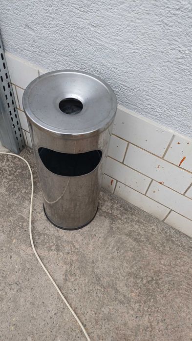 Scrumiera  , cos gunoi inox