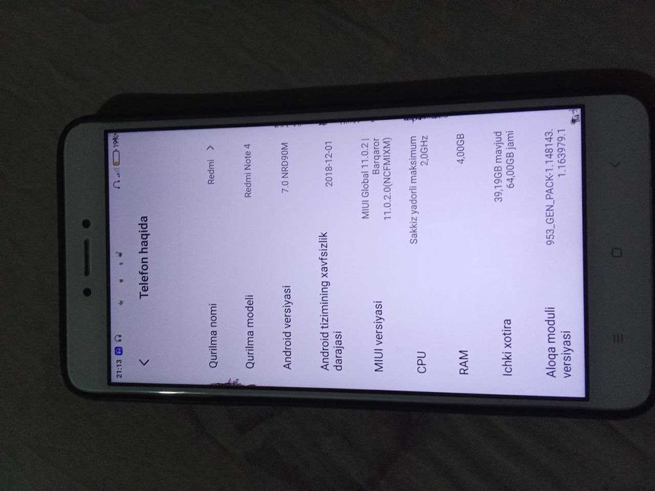 Redmi Not 4, arzon telefon qidirganlar uchun
