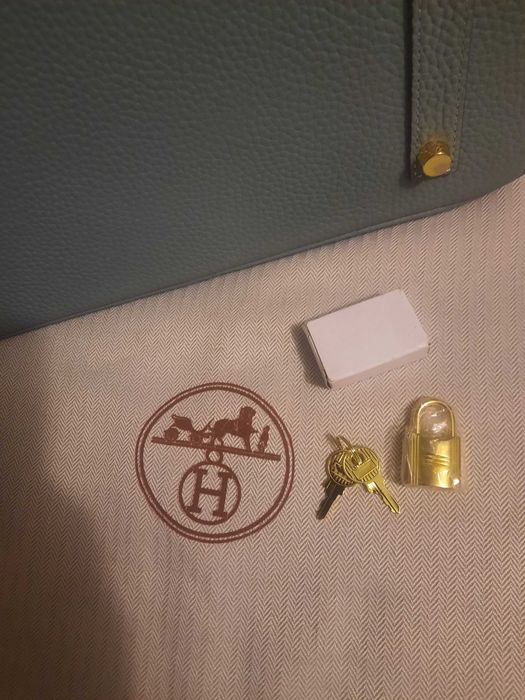 Продам серо-голубую сумку Hermes