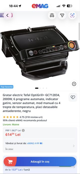 Gratar electric Tefal OptiGrill