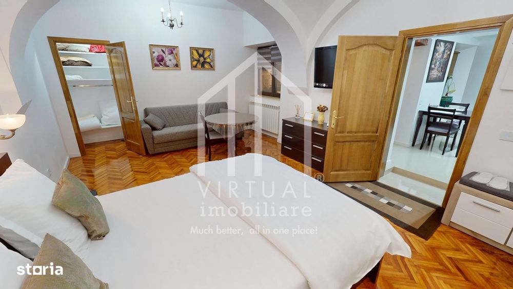 3 garsoniere mobilate si utilate, 90mp utili, pretabile investitie