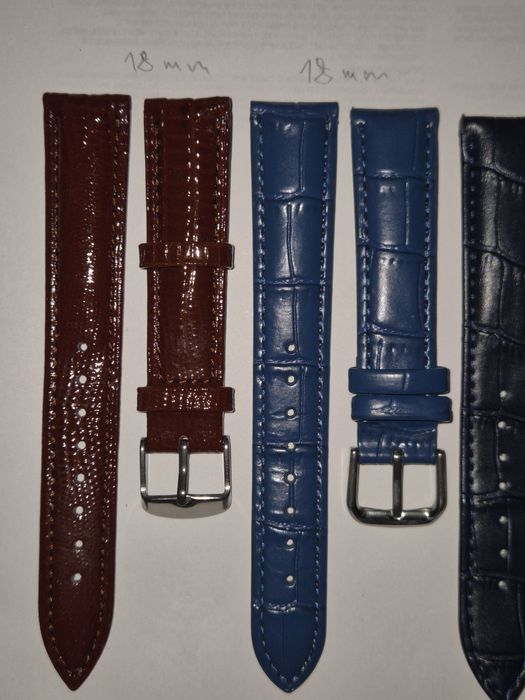 Ремешки кожаные часовые