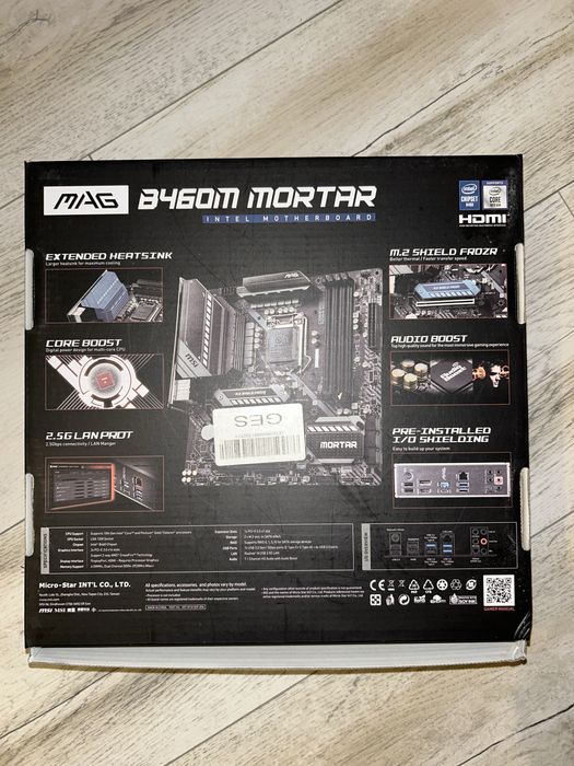 Placa de baza MSI B460M MORTAR  cu placa de expansiune PCI-E USB 3.0