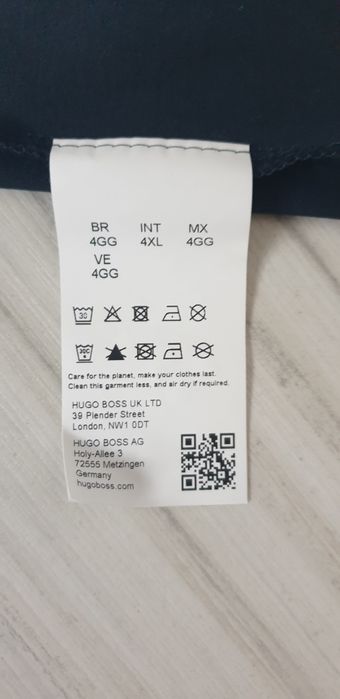 Hugo Boss Mercerised Cotton 3XL - 4XL НОВО! ОРИГИНАЛ! Мъжка Тениска