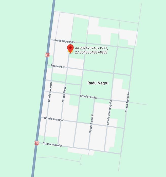 Teren intravilan 1000mp RADU NEGRU (Gambeta) jud. Calarasi