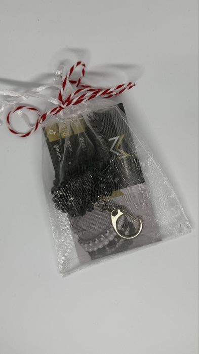 Martisoare breloc lucrate manuale din margele si cristale