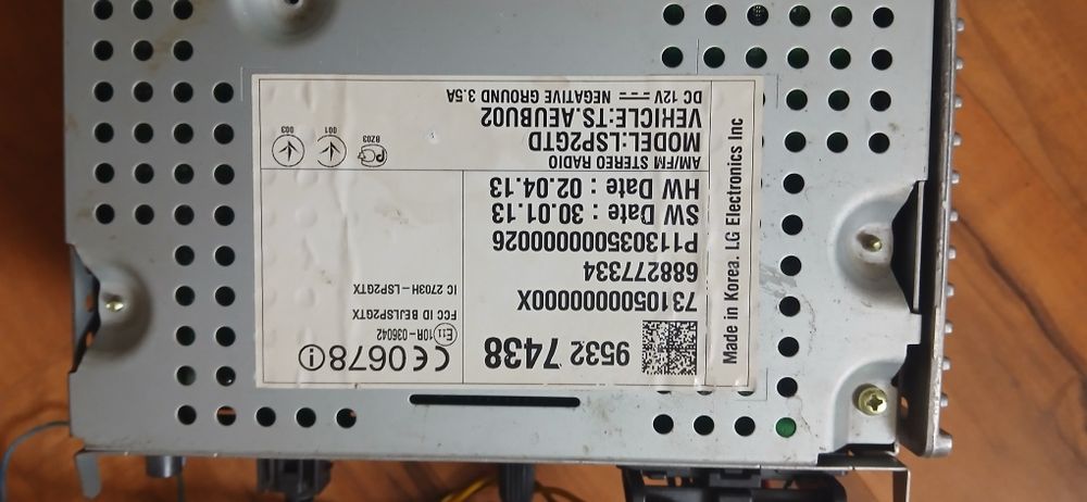 Магнитола от шевролет круз