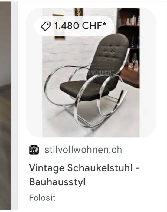 Balansoar vintage, cadru metalic