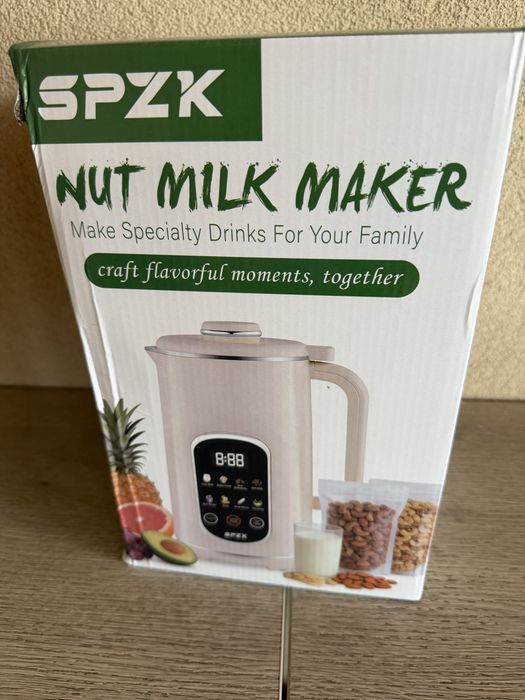 Aparat pentru lapte vegetal, masina pentru lapte din nuci 600W, otel inoxidabil.