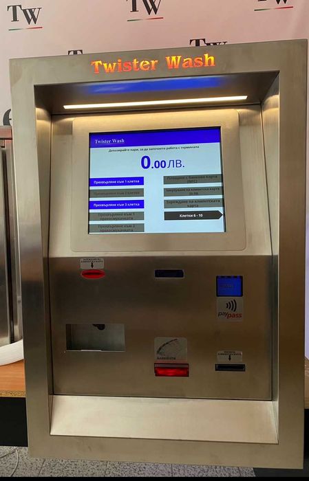 Терминал Kesh Box машина за автомивка на самообслужване, NFC