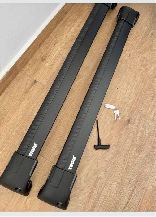 Set bare Thule WingBar Edge Black - Porsche Cayenne / VW Touareg / Audi Q7 / Q5