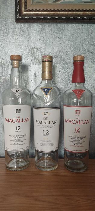 Бутилки от уиски със и без кутии