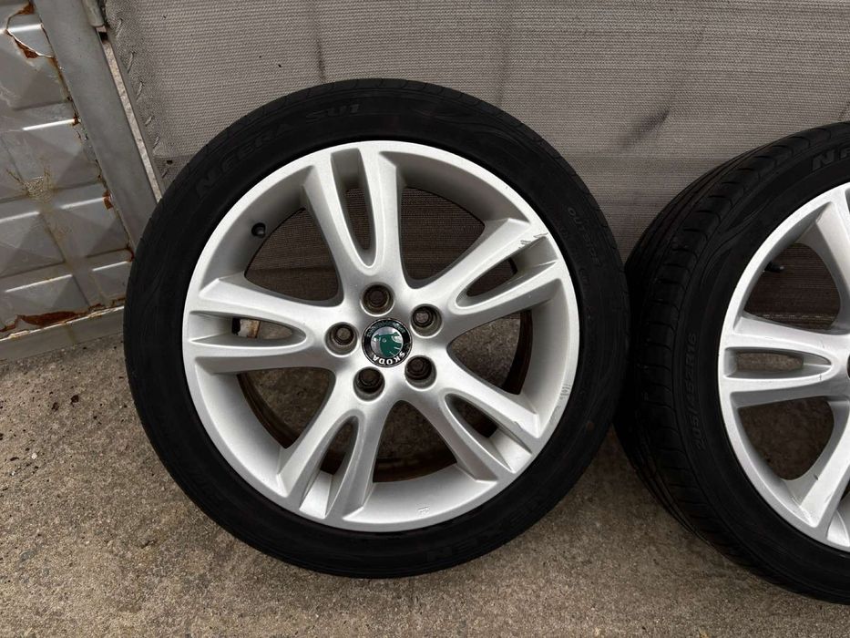 4бр. Алуминиеви джанти с гуми 205/45 R16 Skoda Fabia VRS, Vw,  5x100