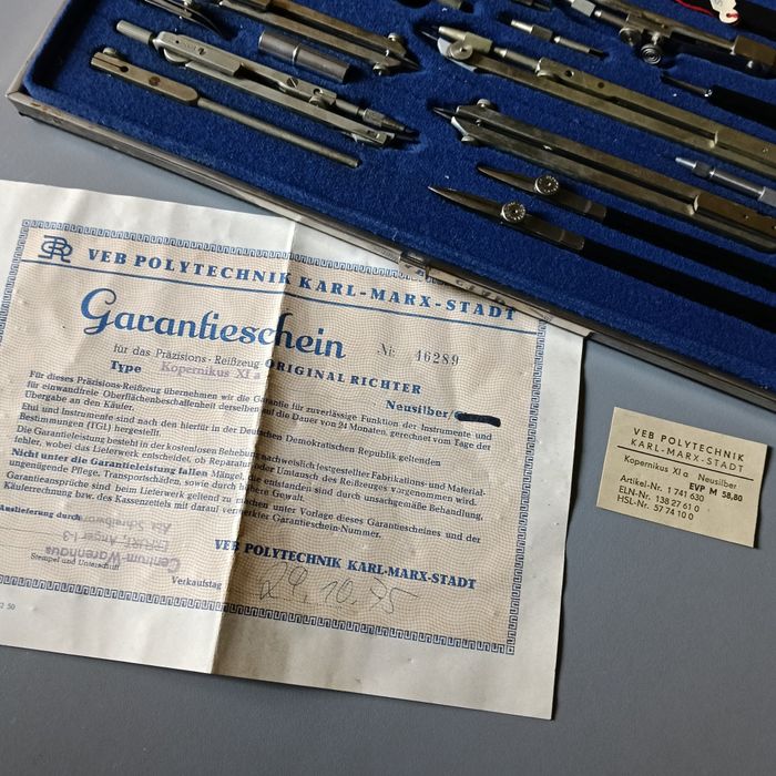1975 Original Richter Kopernikus XI A -Set Desen Tehnic / Arhitectura