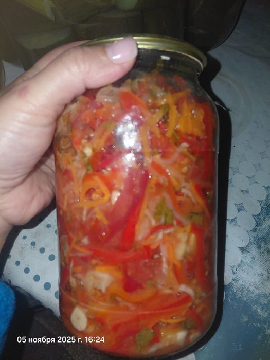 Домашние салаты овощи со своего огорода