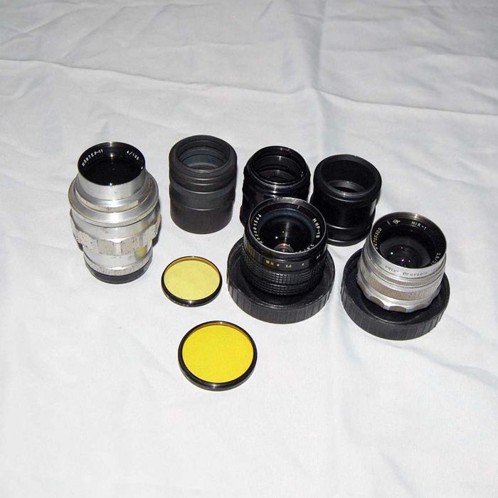объектив мир-1 -100$ мир-1в-100$  .юпитер-11-100  переходник 3 шт-100$