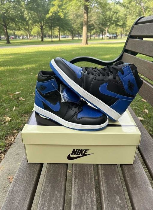 Adidasi Nike Jordan 1 High Royal Blue - Adidasi Fete Baieti